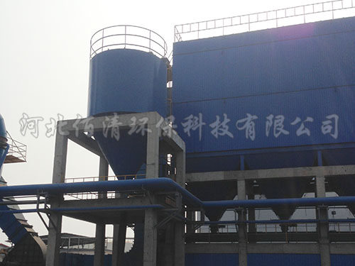 新乐远大生物科技40吨锅炉除尘设备施工现场2