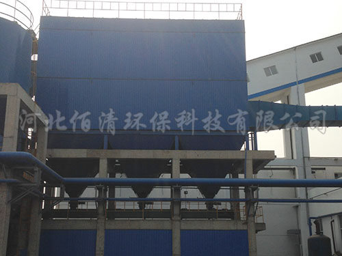 新乐远大生物科技40吨锅炉除尘设备施工现场3